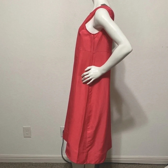 J.Jill NEW Elliptical-Hem A-Line Breathable Linen Blend Lagenlook Midi Dress XS - Picture 6 of 14